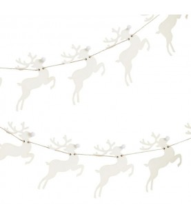 Deer Shaped Wooden Christmas Bunting