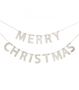 Rustic Wooden Merry Christmas Bunting