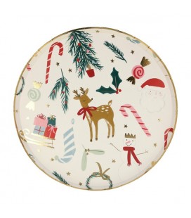 Festif Motif Christmas Small Plates