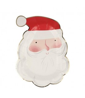 Jolly Santa Plates - Meri Meri