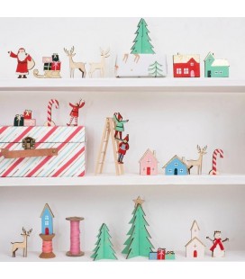 Festive Village Wooden Advent Calendar - Meri Meri