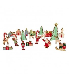 Festive Village Wooden Advent Calendar - Meri Meri