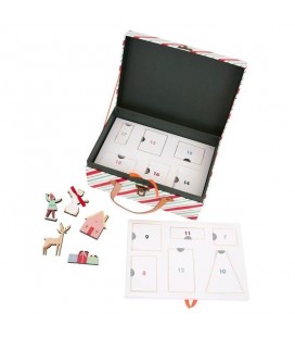 Festive Village Wooden Advent Calendar - Meri Meri