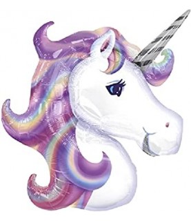 Holographic Unicorn Mylar Balloon