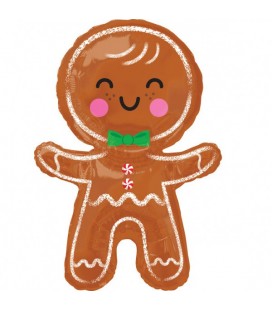 Gingerbread Man Foil Balloon
