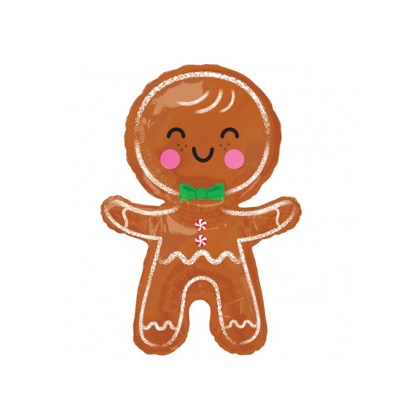 Gingerbread Man Foil Balloon