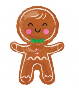 Gingerbread Man Foil Balloon