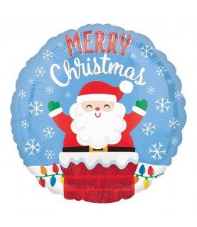Chimney Santa Foil Balloon