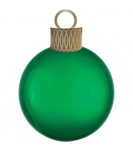 Ballon Orbz Boule de Noël Vert XL