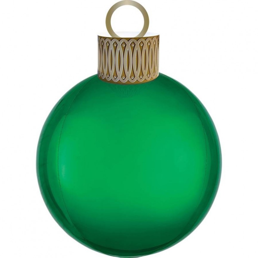 Ballon Orbz Boule de Noël Vert XL
