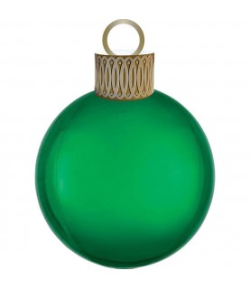 Ballon Orbz Boule de Noël Vert XL