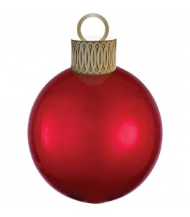 Red Orbz Christmas Ornament Foil Balloon