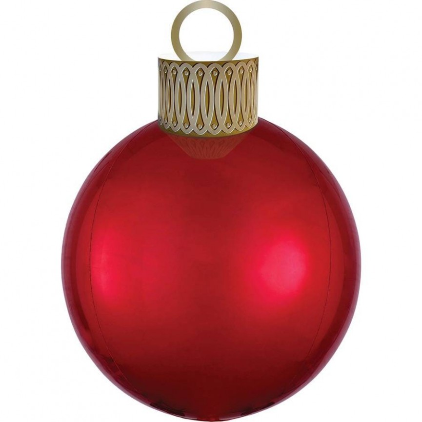 Red Orbz Christmas Ornament Foil Balloon Red Orbz Christmas Ornament Foil Balloon
