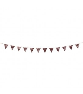 Luxe Pink Glitter Bunting