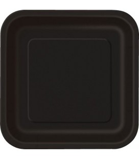 14 Grandes Assiettes Noir