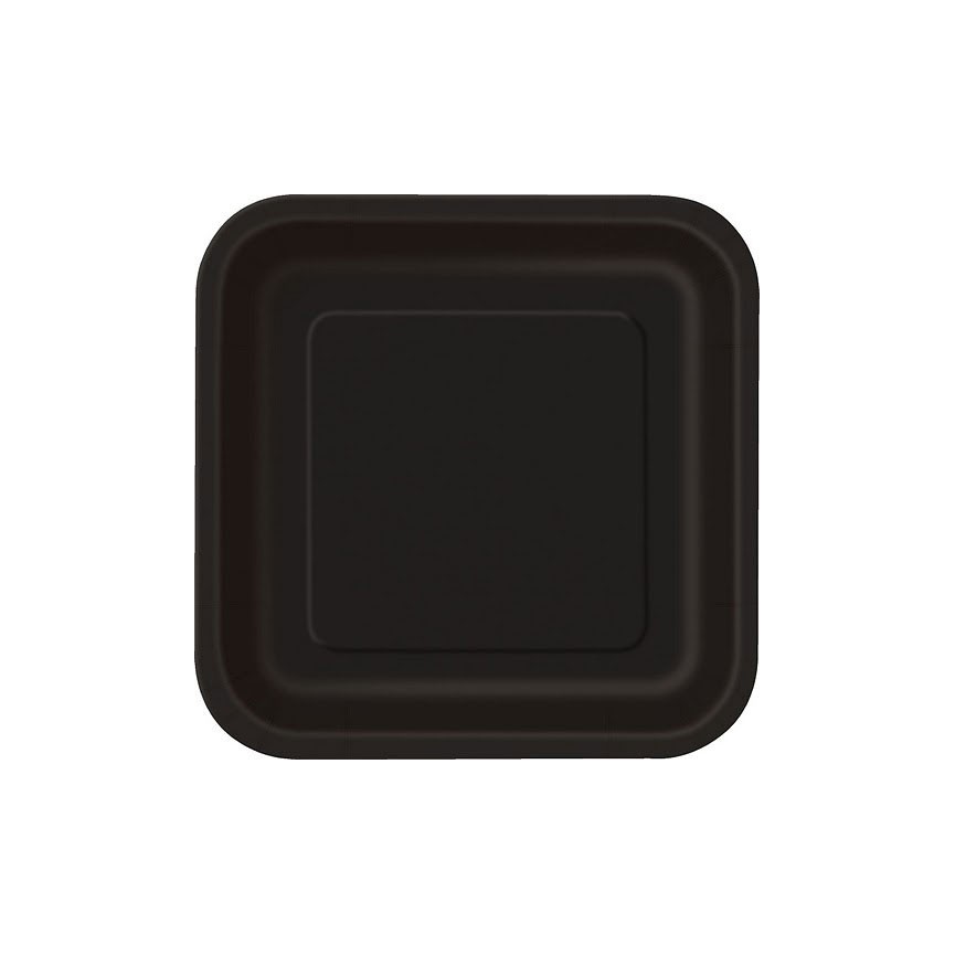 14 Grandes Assiettes Noir