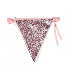 Luxe Pink Glitter Bunting