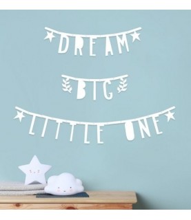White Letter Banner