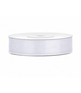 White Satin Ribbon 12mm/25m