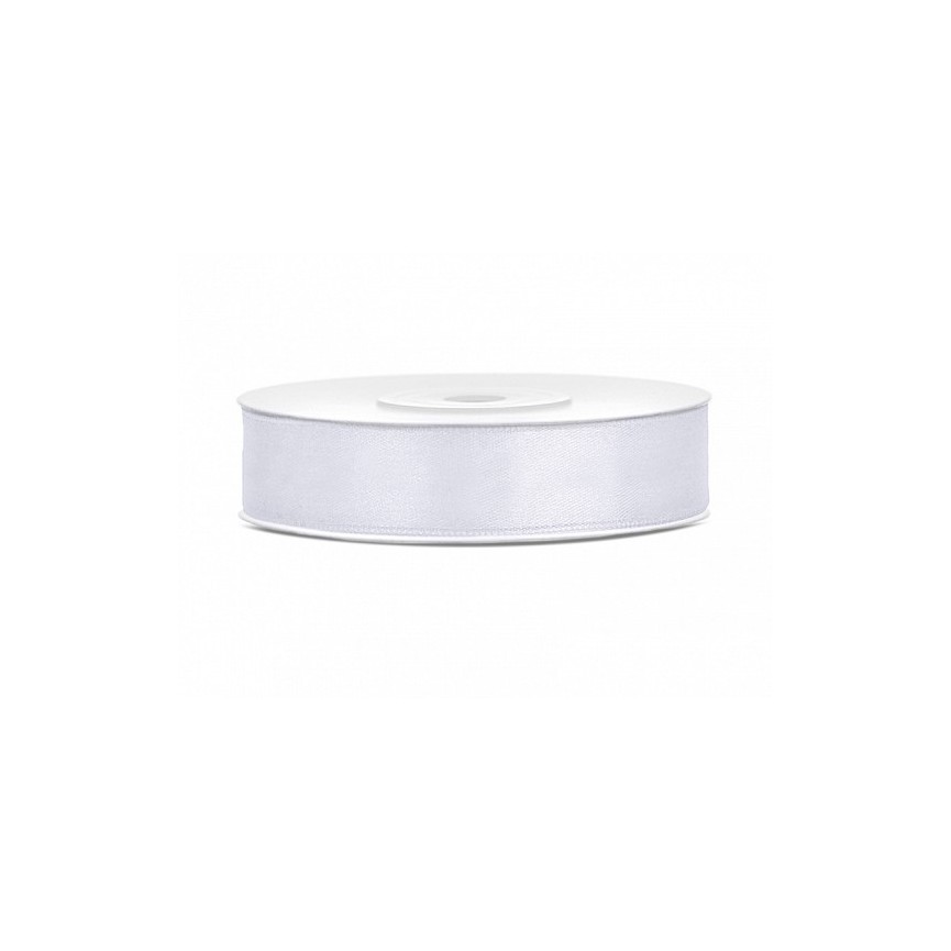 White Satin Ribbon 12mm/25m White Satin Ribbon 12mm/25m