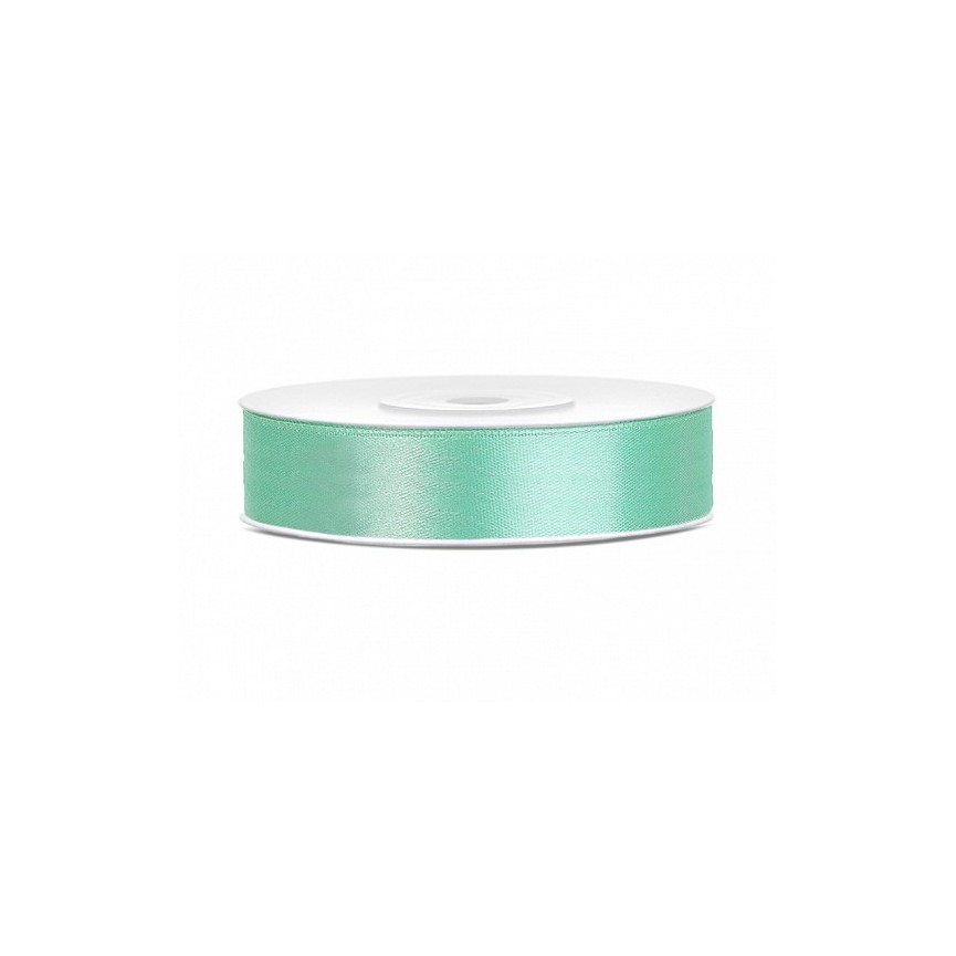 Mint Green Turquoise Satin Ribbon 12mm/25m