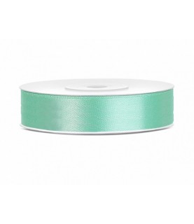 Mint Green Turquoise Satin Ribbon 12mm/25m