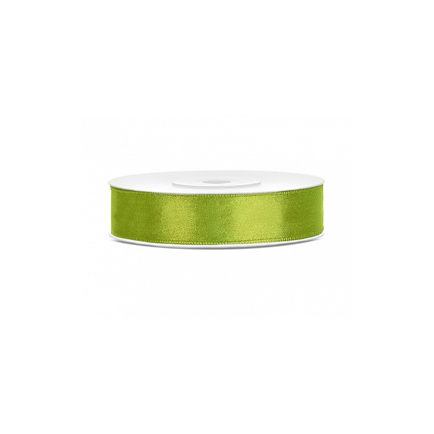 Ruban de Satin Vert Pomme 12mm/25m Ruban de Satin Vert Pomme 12mm/25m