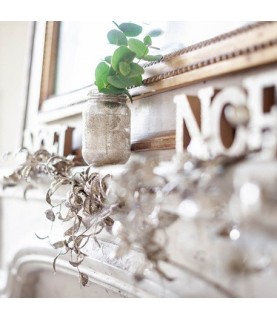Gold Glitter Mason Jar