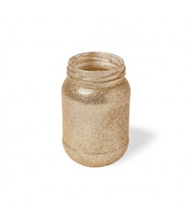Gold Glitter Mason Jar