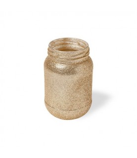 Gold Glitter Mason Jar