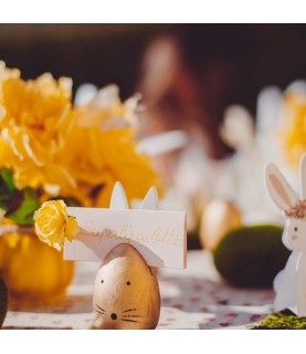 1 Gold Egg Place Card Holder