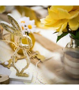 1 Gold Egg Place Card Holder