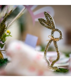 1 Gold Egg Place Card Holder