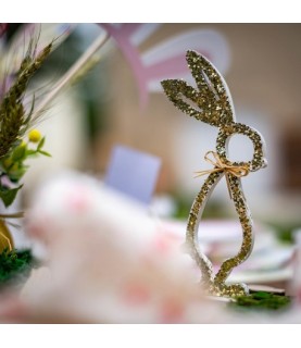 1 Gold Egg Place Card Holder