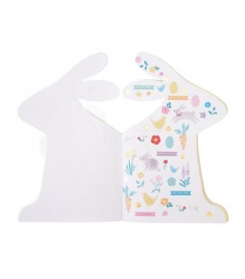 Livre d'Autocollants Lapin de Printemps