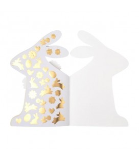 Livre d'Autocollants Lapin de Printemps