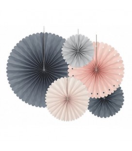 5 Mix Paper Rosettes