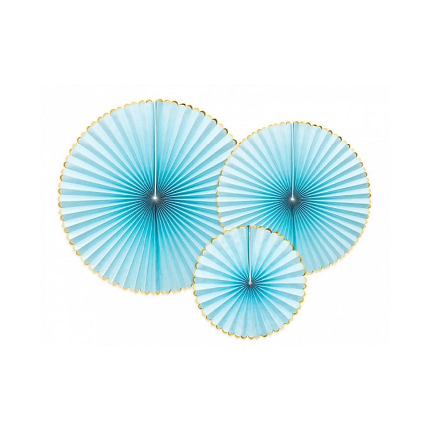 3 Rosaces Bleu Marine 3 Rosaces Bleu Marine