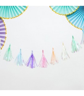 3 Yummy Mint Paper Rosettes