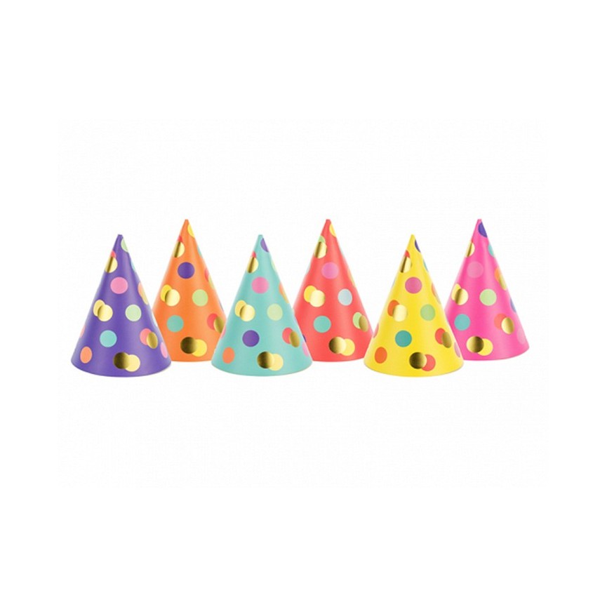 6 Dots Party Hats