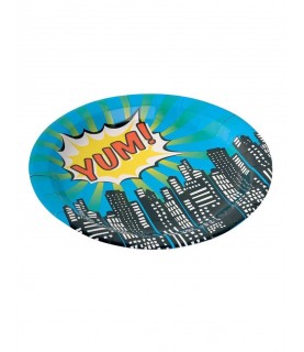 Small Superhero Zap Party Plates