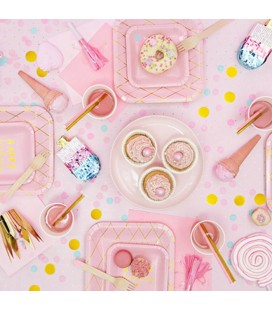 18 Wooden Cutlery Light Pink