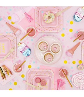 18 Wooden Cutlery Light Pink