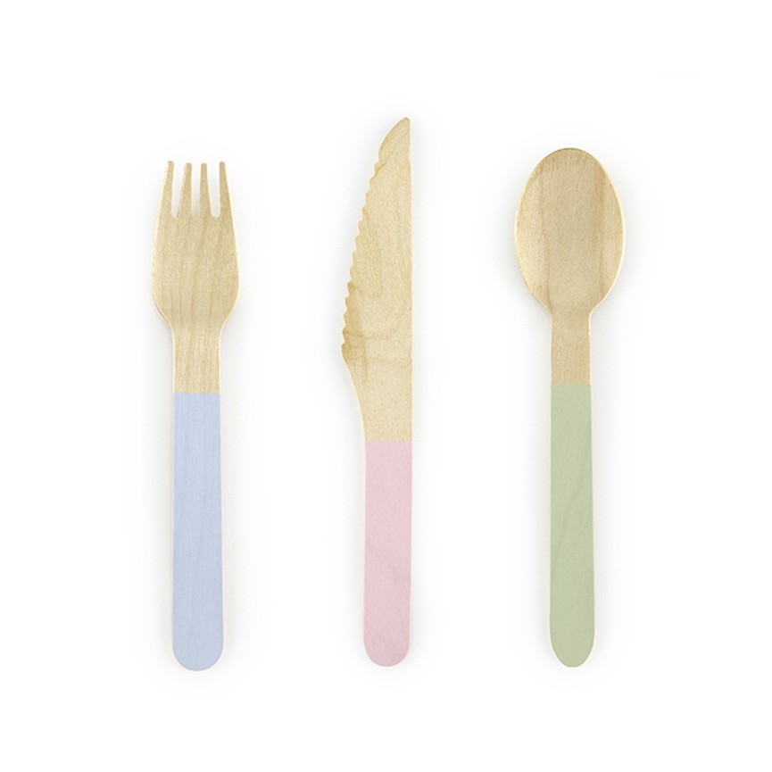 18 Wooden Cutlery Mix 18 Wooden Cutlery Mix