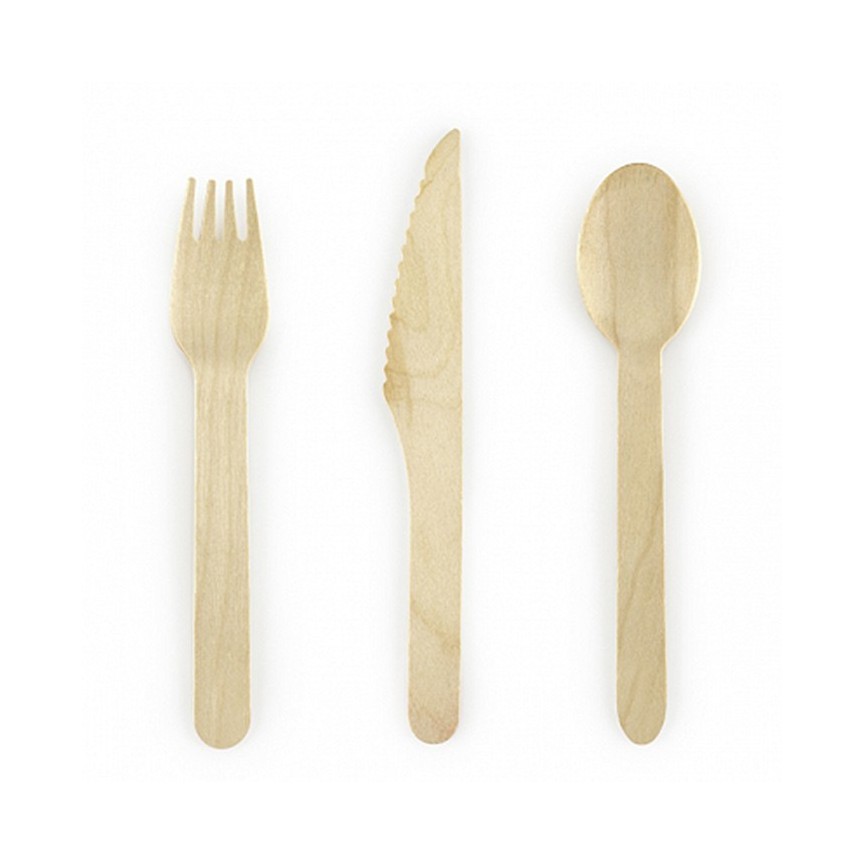 18 Wooden Cutlery 18 Wooden Cutlery