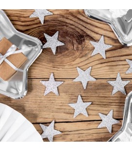 8 Confettis Etoiles  Glitter