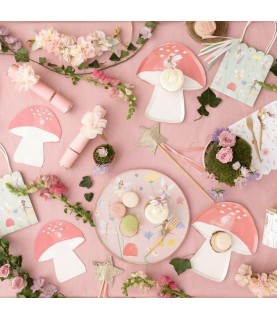 Fairy Toadstool Shaped Plates