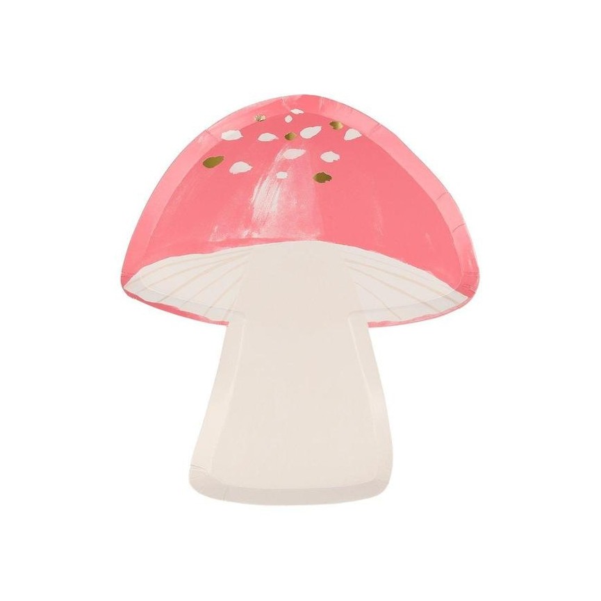 Fairy Toadstool Shaped Plates