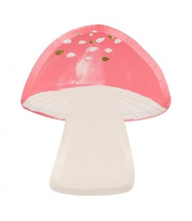 Fairy Toadstool Shaped Plates