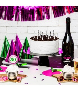 6 Black & White Candles